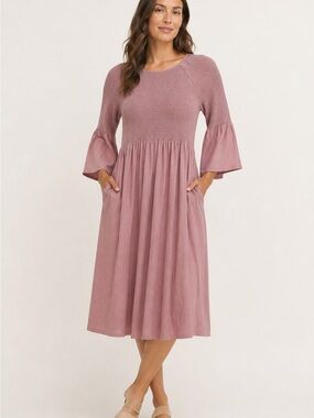 M. PATMOS Stella Dress Blush Color size S retail $450